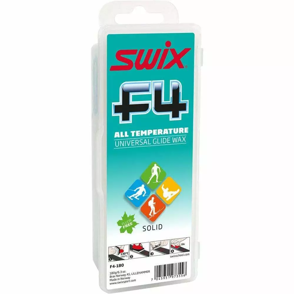 Swix F4 Fluoro Free Glide Wax 180g 1 Swix F4 Fluoro Free Glide Wax 180g
